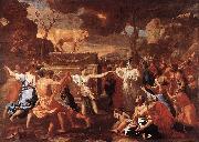 Nicolas Poussin Adoration of the Golden Calf France oil painting reproduction